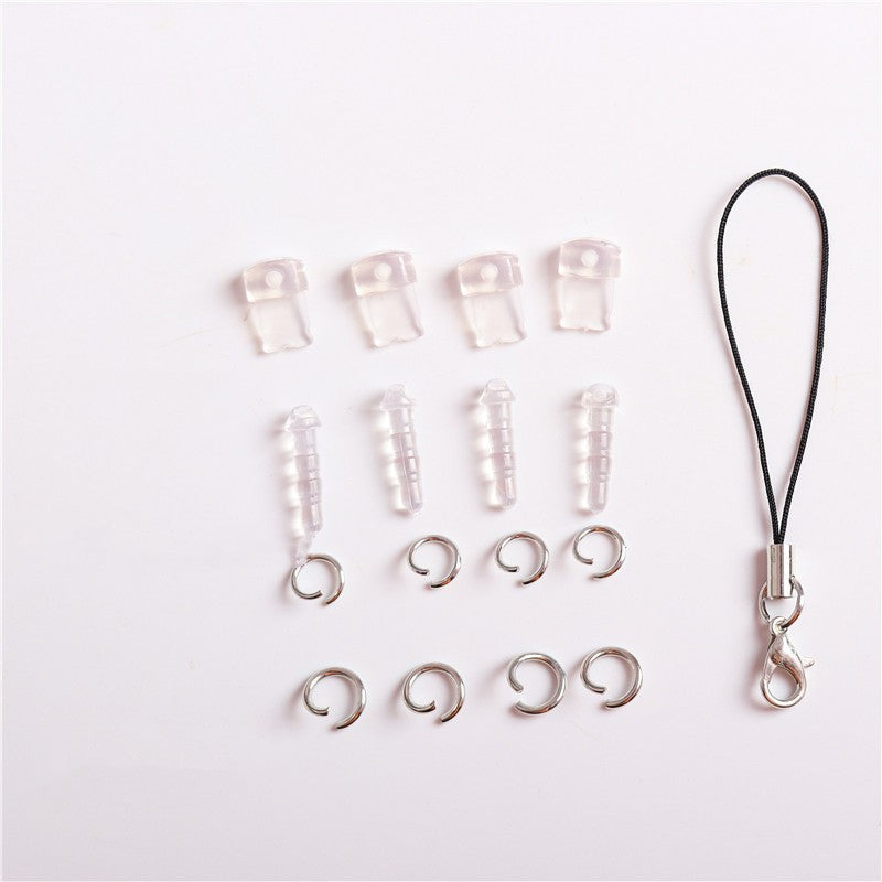Set of DIY Accessories Phone Headset Hole Dust Plugs