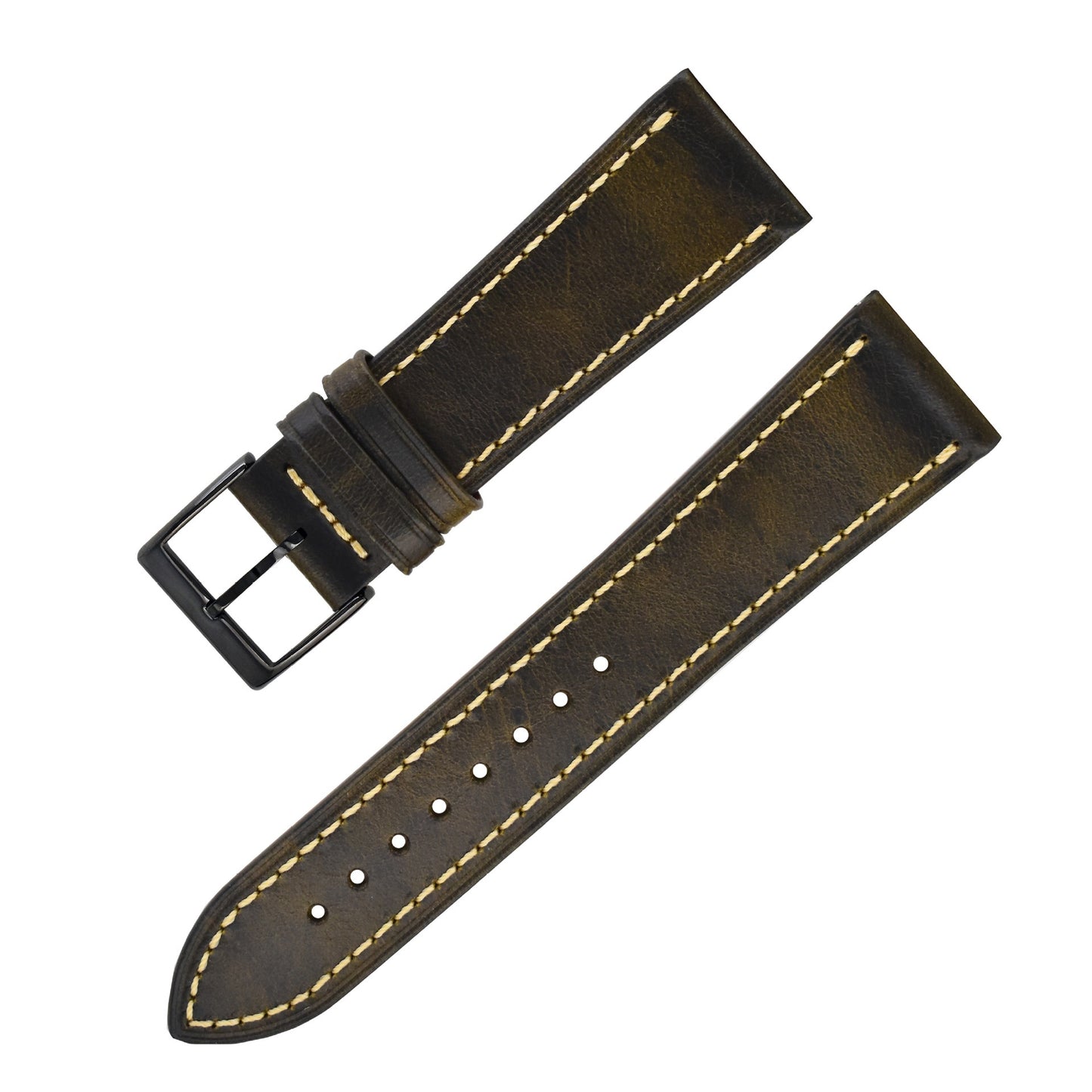 Soft Premium Leather Watch Strap – Sleek, Classy Design (20mm / 22mm / 24mm)