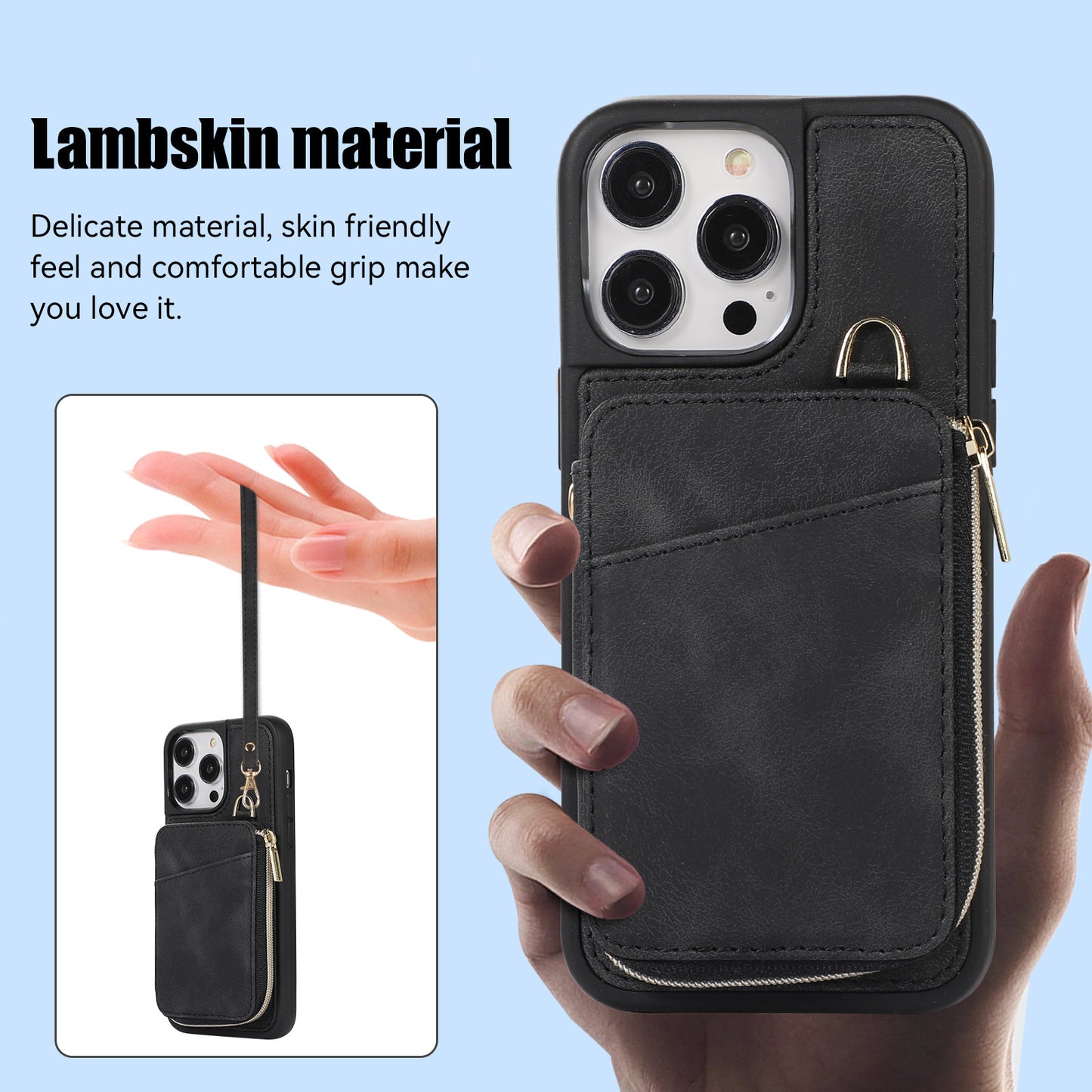 Creative Wallet Phone Case Leather Case Card