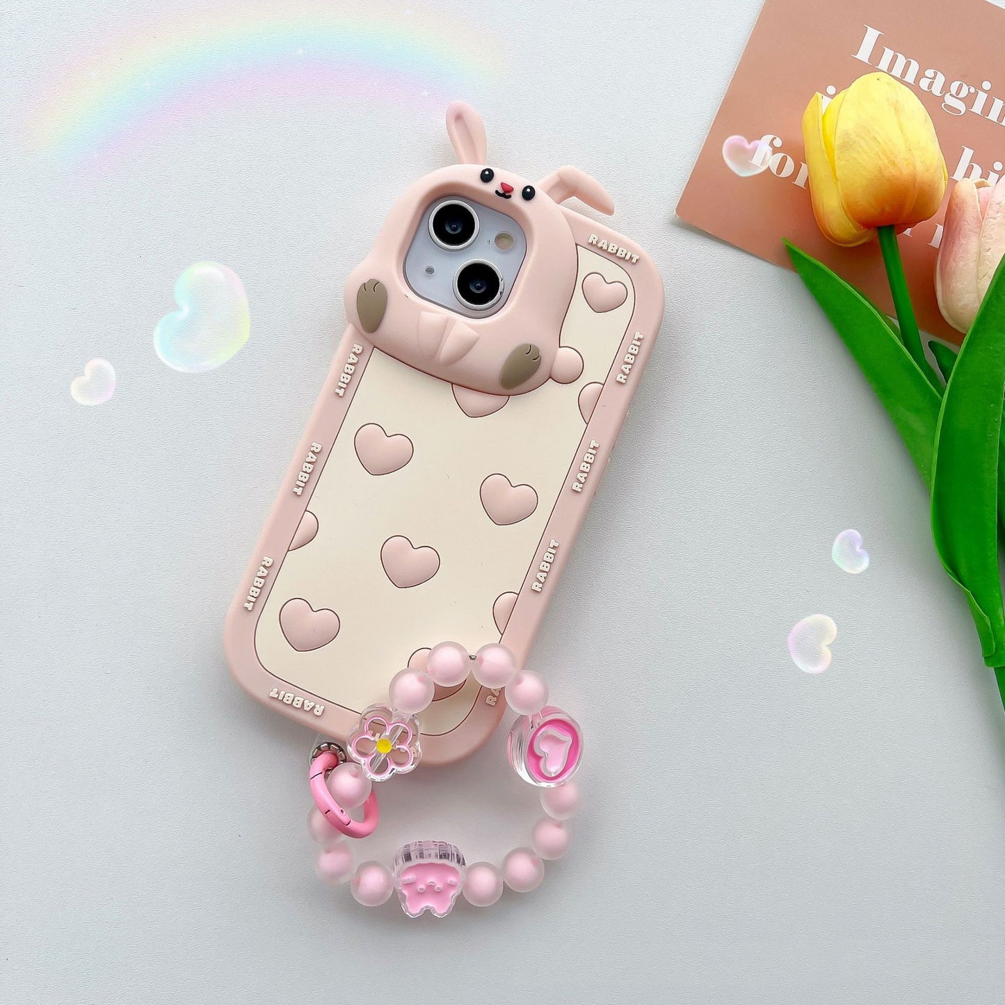Love Rabbit Phone Case Silicone Protective Cover