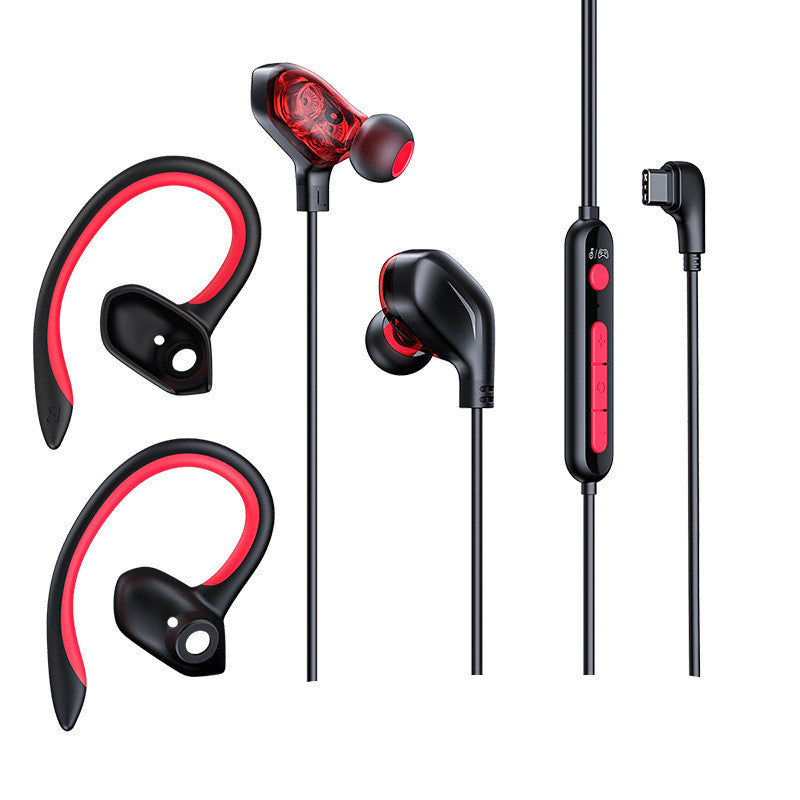 Gaming Earphones with Vibrant 3D Sound, Wired Type-C Headset for USB C Devices
