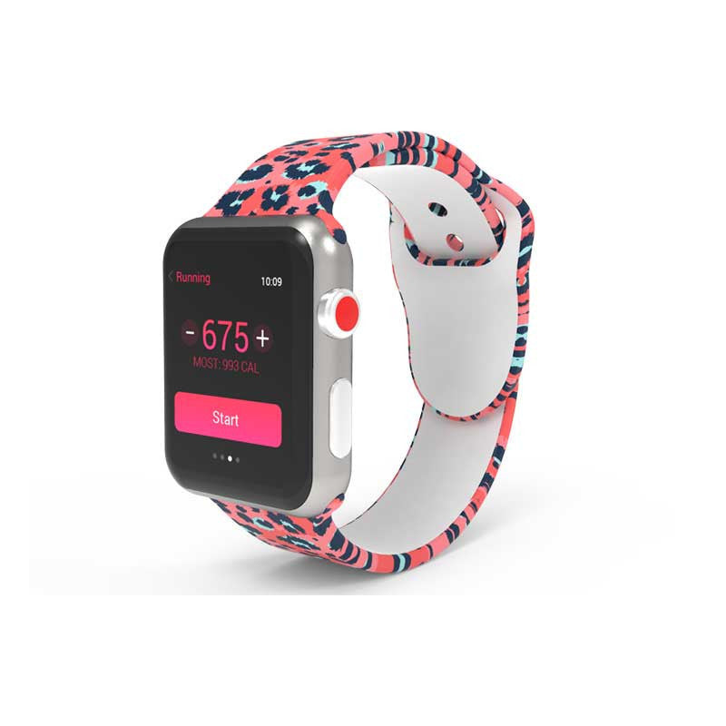 Apple Watch Band – Tie-Dyed & Printed Silicone Strap (38/40mm, 42/44mm)
