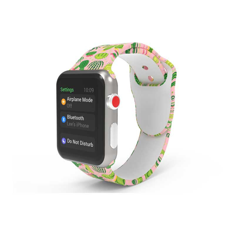Apple Watch Band – Tie-Dyed & Printed Silicone Strap (38/40mm, 42/44mm)