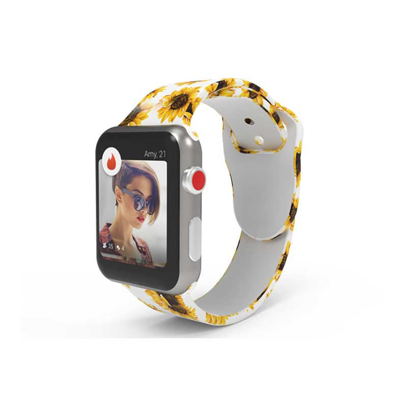 Apple Watch Band – Tie-Dyed & Printed Silicone Strap (38/40mm, 42/44mm)