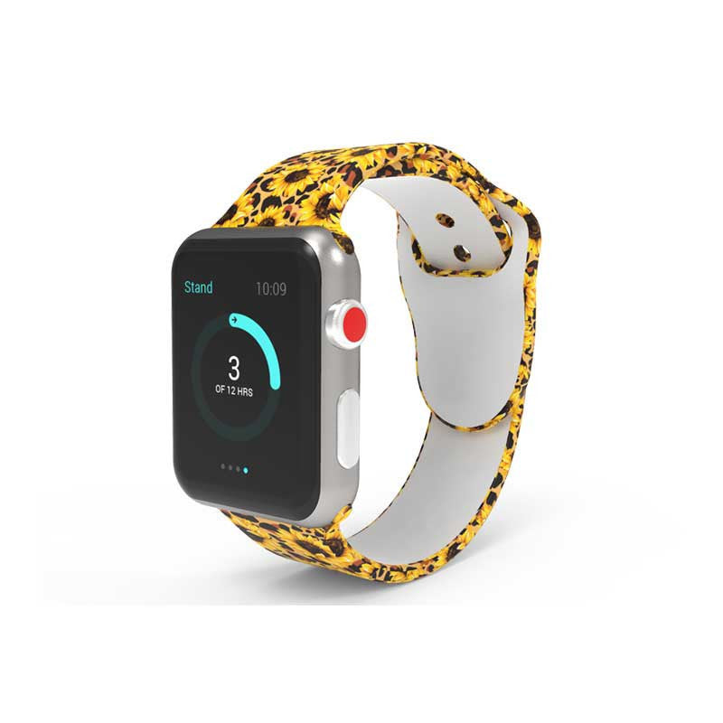 Apple Watch Band – Tie-Dyed & Printed Silicone Strap (38/40mm, 42/44mm)