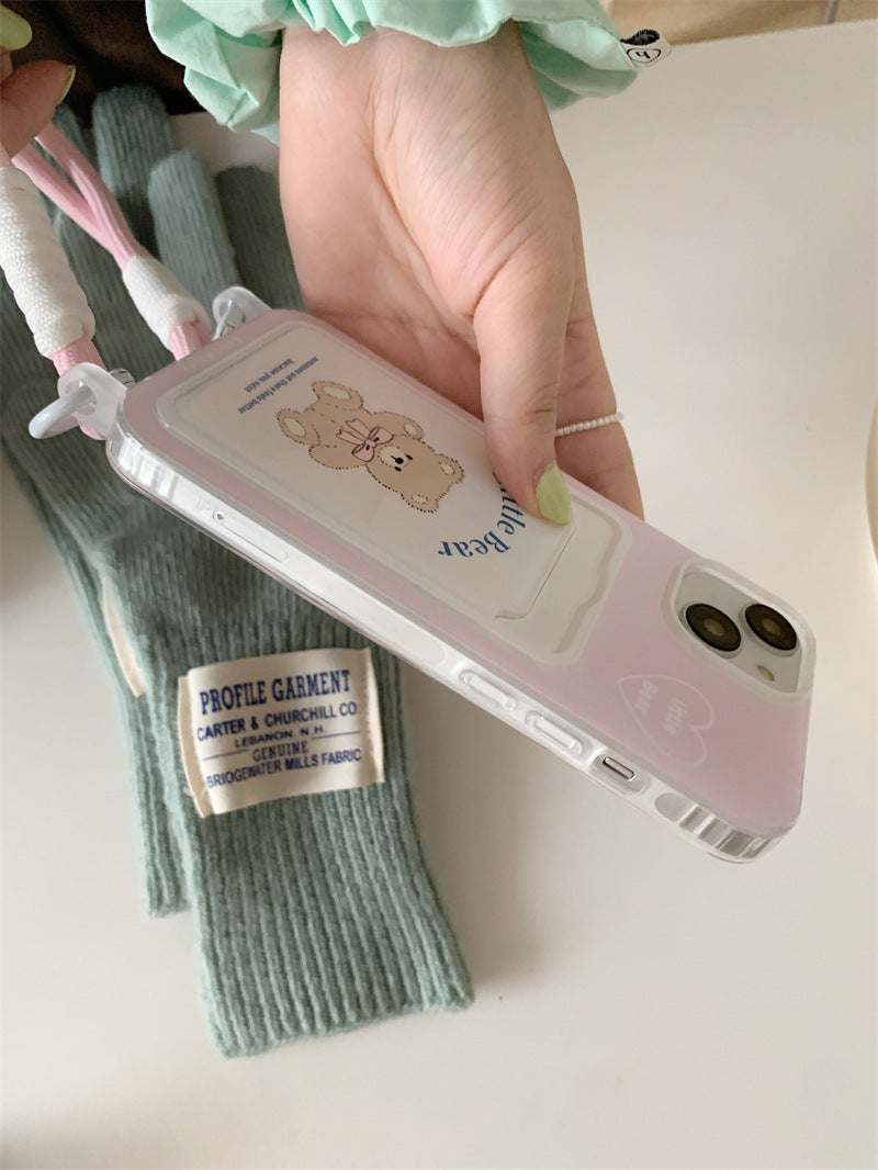 Card Holder Lanyard Phone Case Cartoon