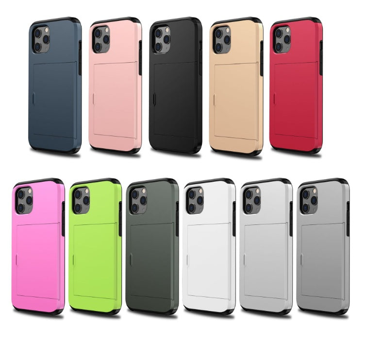 Suitable For IPhone12 Slide Wallet Card Phone Case Hidden Storage Card IPhone11 Protective Case