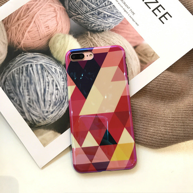 Blu-ray Laser Gradient Case For Love Heart Phone Cases For Glossy Soft Silicon Back Cover