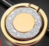 Metal ring holder with glitter plating - 360° rotating MagSafe grip stand