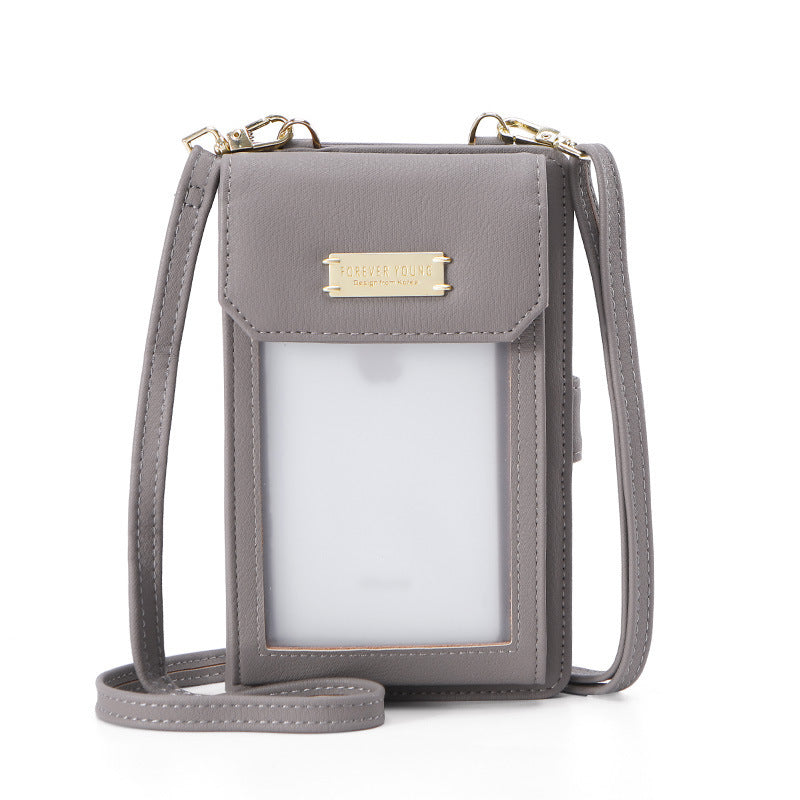 lady's neck mobile phone bag wallet