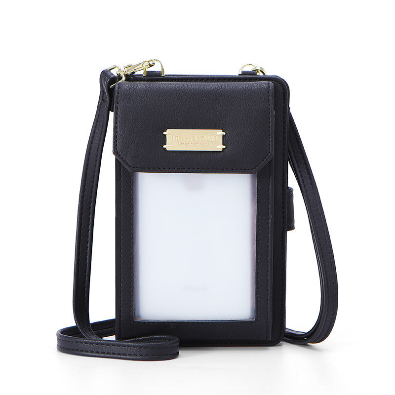 lady's neck mobile phone bag wallet