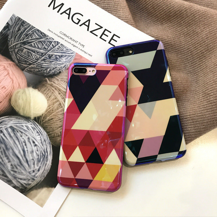 Blu-ray Laser Gradient Case For Love Heart Phone Cases For Glossy Soft Silicon Back Cover