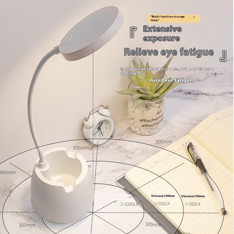 Desk Lamp Learning Eye Protection LED Rechargeable Plug-in Bedside Lamp