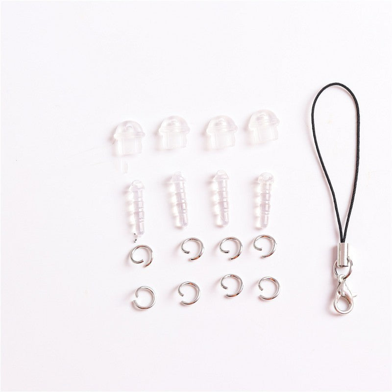 Set of DIY Accessories Phone Headset Hole Dust Plugs