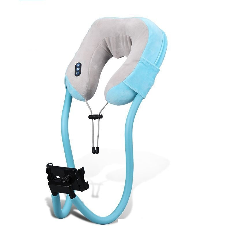 Cervical spine neck pillow mobile phone holder