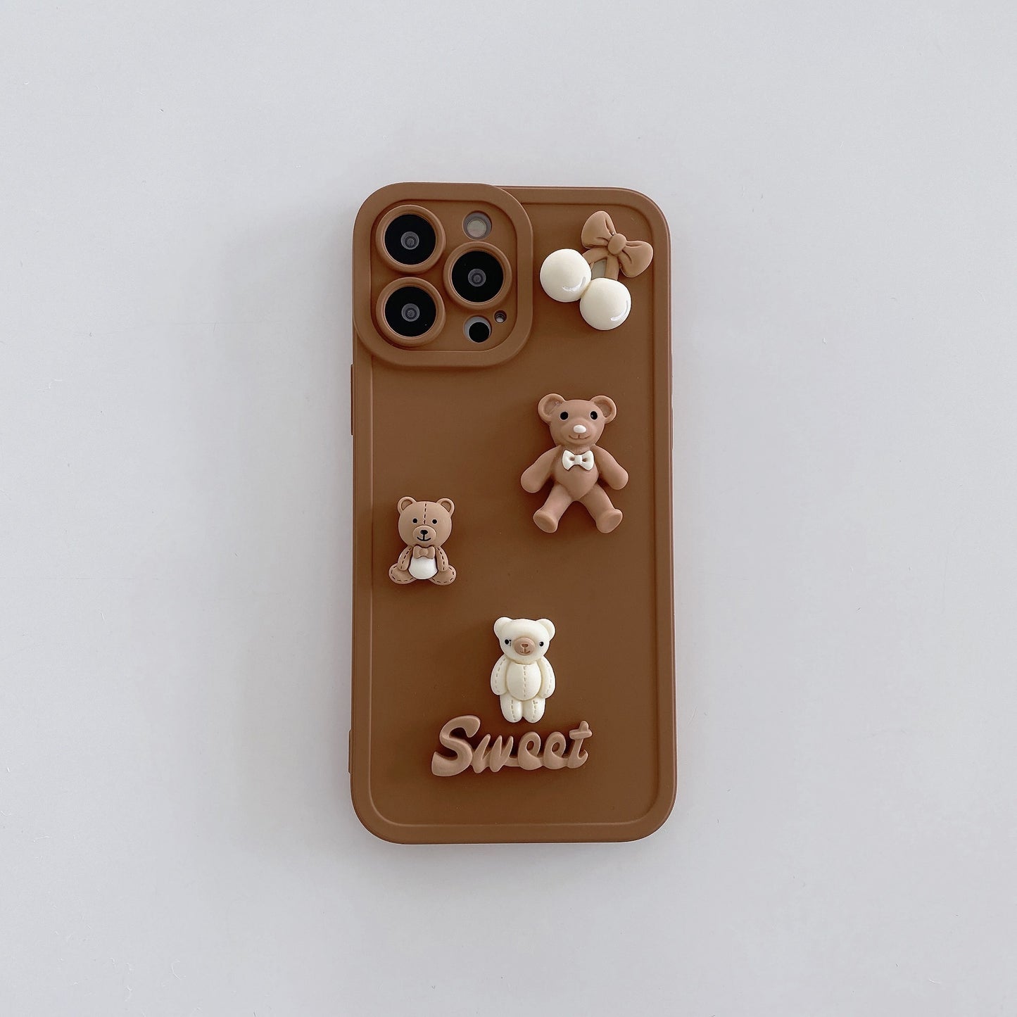 Applicable To IPhone13 Angel Eyes Phone Case Three-dimensional Bear Rabbit 12Promax