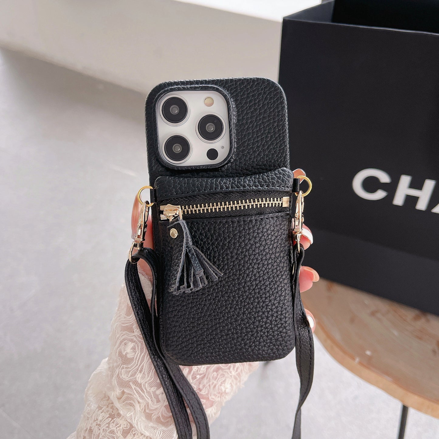 Crossbody Wallet Phone Case with Card Holder, Phone Strap Crossbody & Cell Phone Strap for iPhone