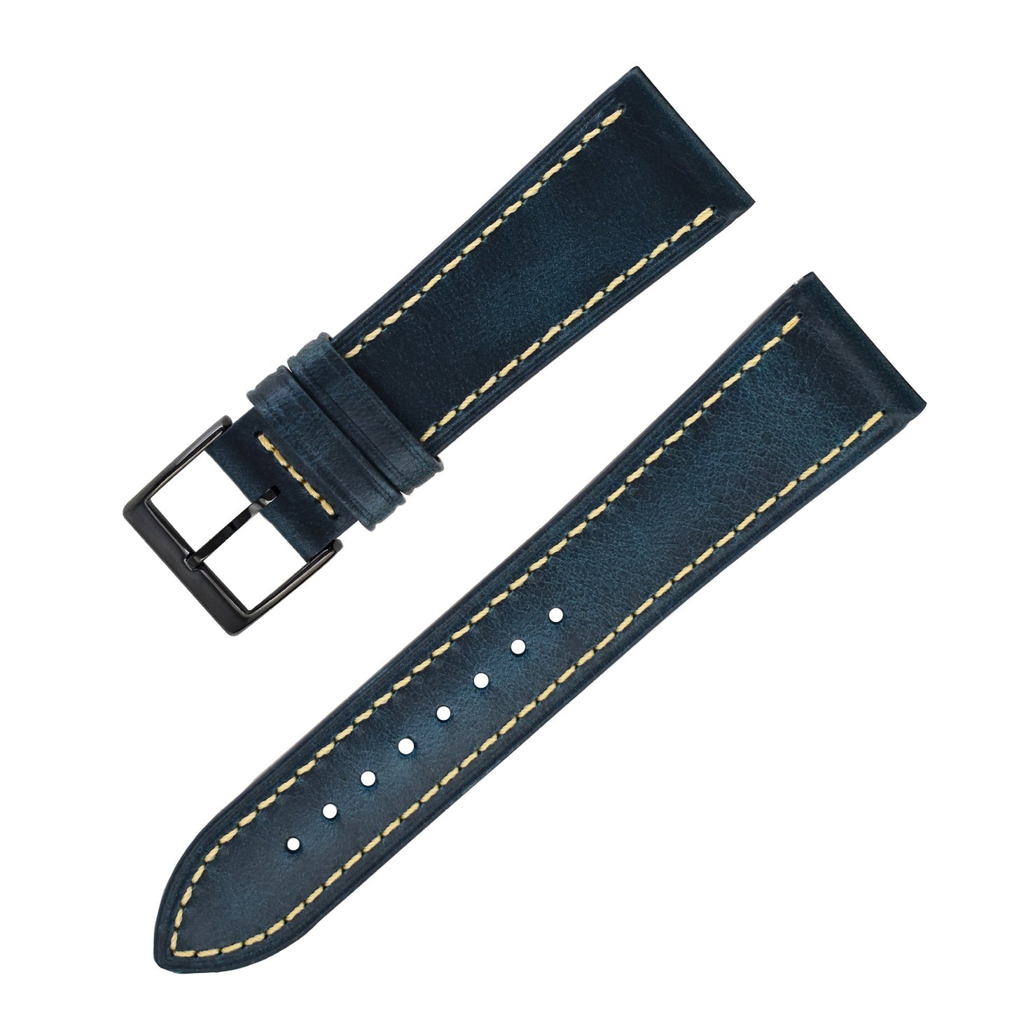 Soft Premium Leather Watch Strap – Sleek, Classy Design (20mm / 22mm / 24mm)