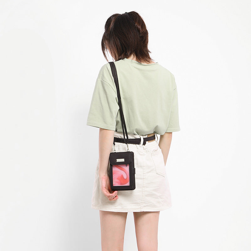 lady's neck mobile phone bag wallet