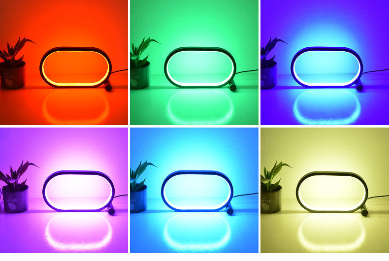 USB Plug-In Oval Acrylic Desk Lamp – Your Cozy Modern Light