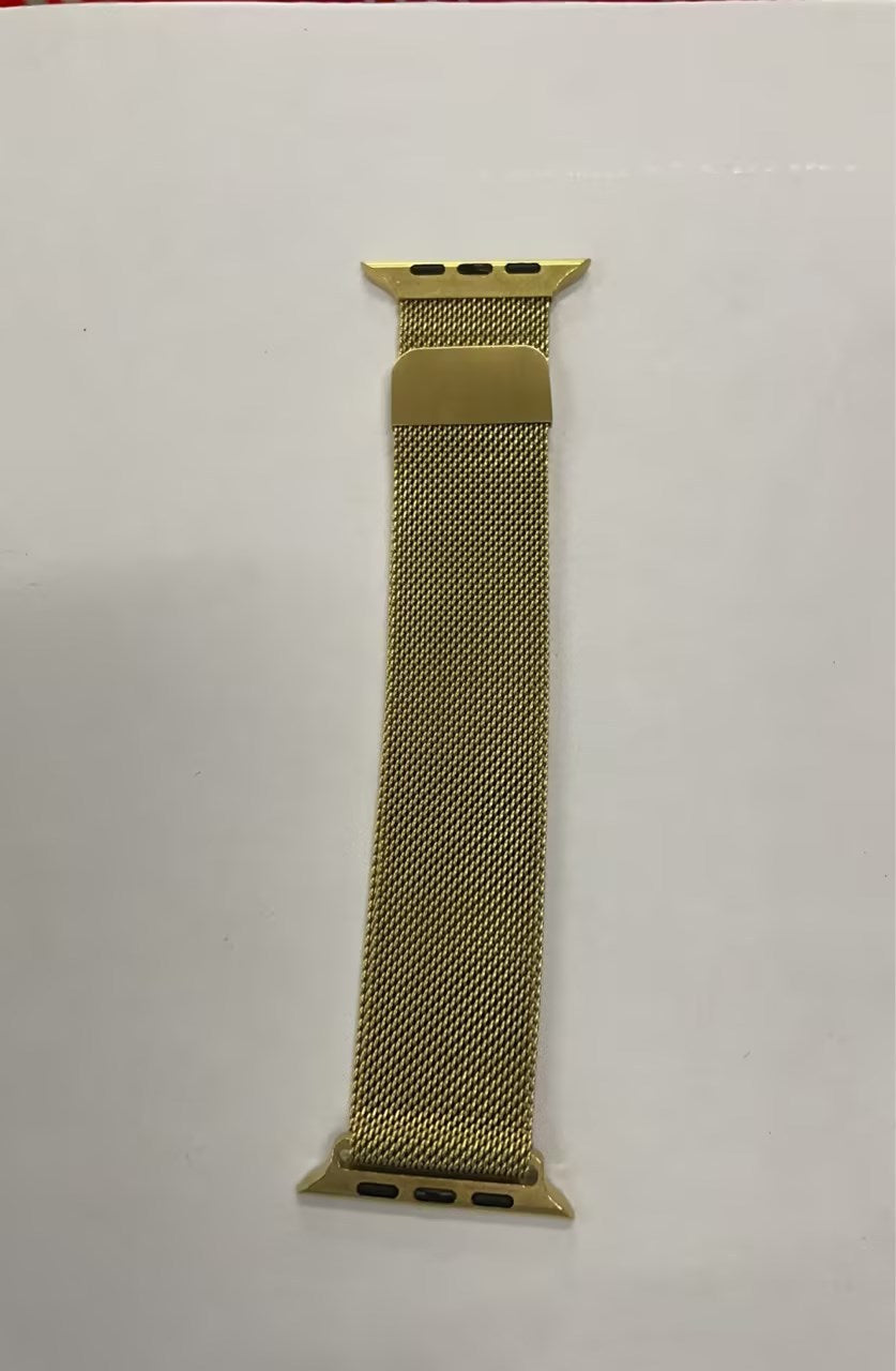 Stainless steel mesh bracelet with Milanese loop metal watch strap for Apple Watch 38/40/42/44mm