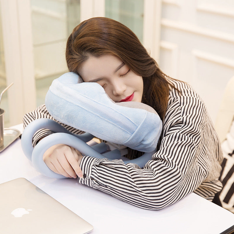 Cervical spine neck pillow mobile phone holder