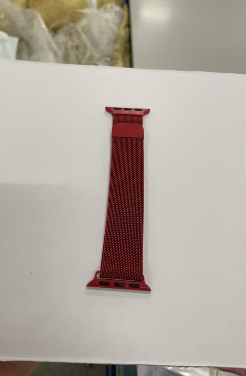 Stainless steel mesh bracelet with Milanese loop metal watch strap for Apple Watch 38/40/42/44mm