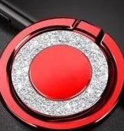 Metal ring holder with glitter plating - 360° rotating MagSafe grip stand