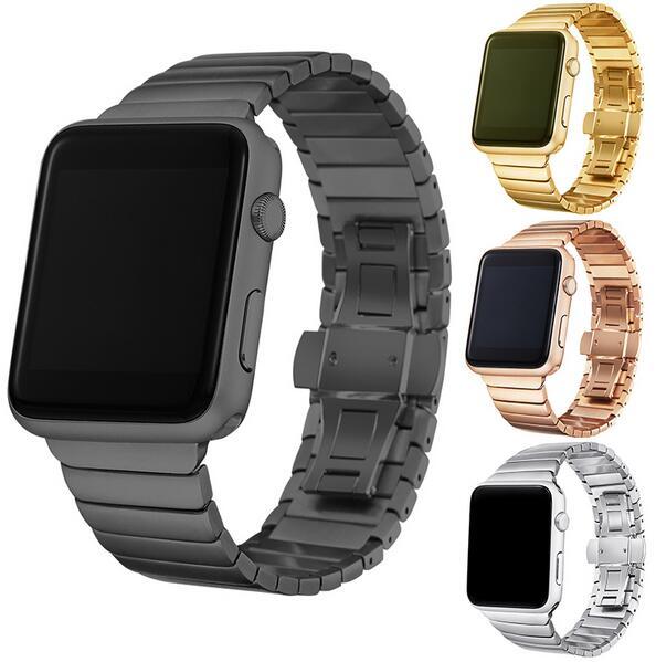 Butterfly buckle metal strap