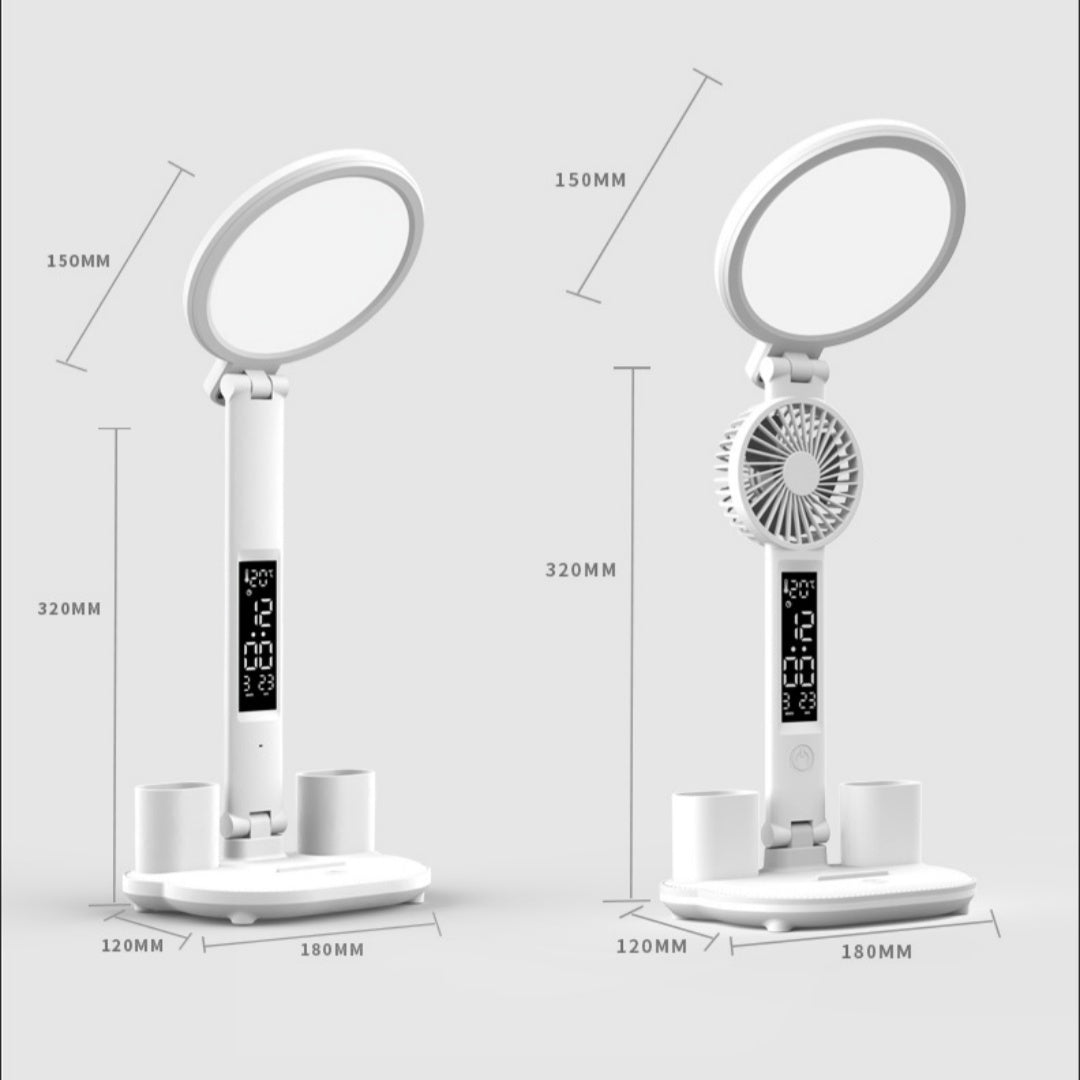 Battery-Powered Foldable Desk Lamp – Touch Control LED Light with Adjustable Brightness & Colors