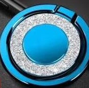 Metal ring holder with glitter plating - 360° rotating MagSafe grip stand