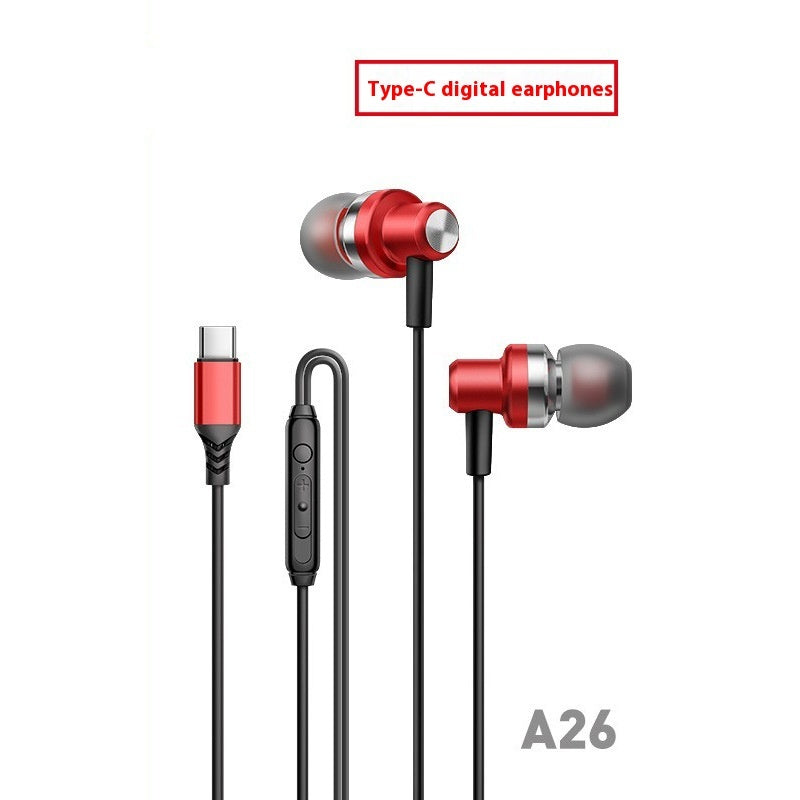 USB C Earphones – Durable Metal Wired In-Ear Design