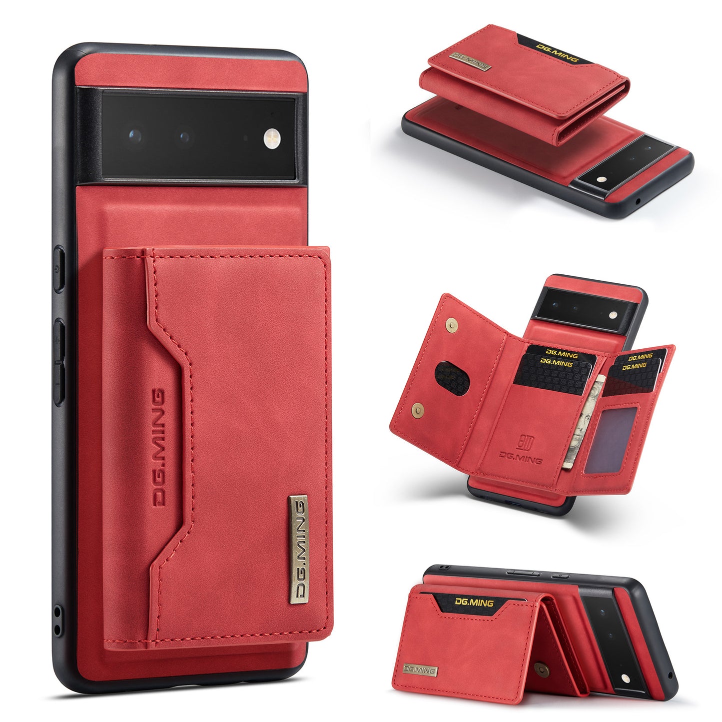 Leather Magnetic Card Holder Mobile Phone Protective Case