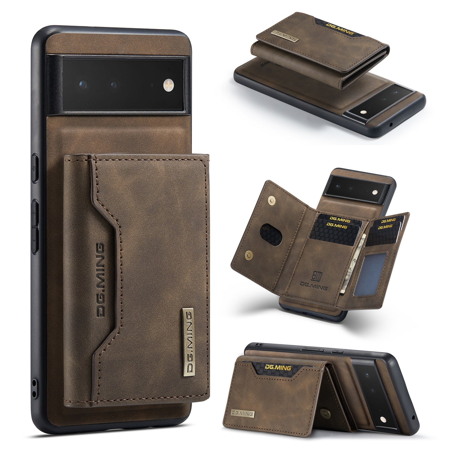 Leather Magnetic Card Holder Mobile Phone Protective Case