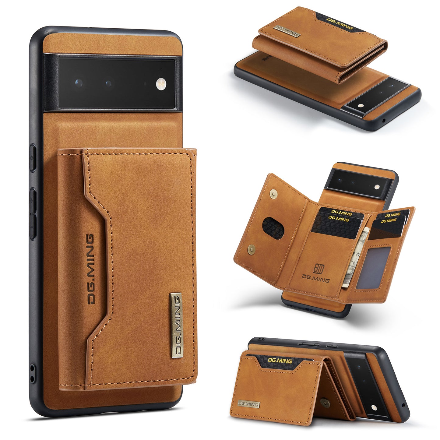 Leather Magnetic Card Holder Mobile Phone Protective Case