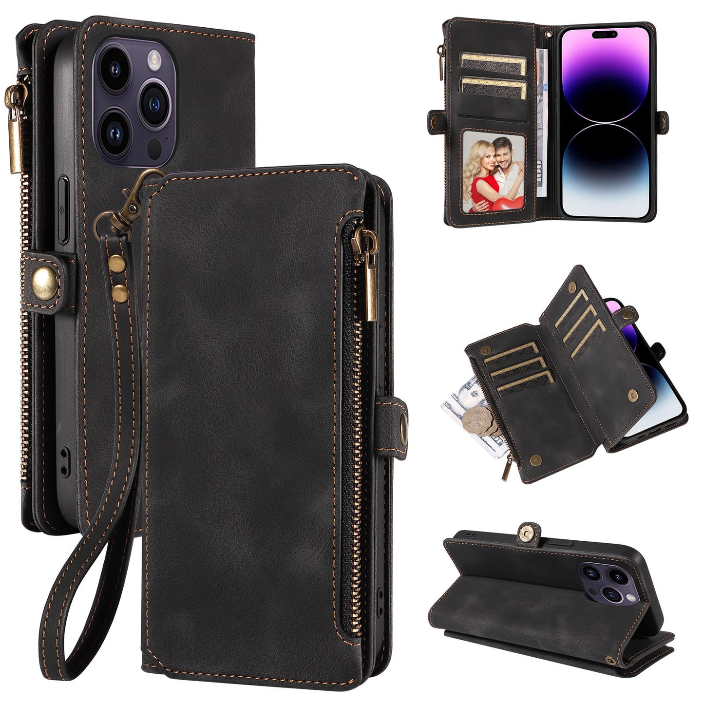 Anti-fall Leather Case Phone Case Flip Wallet