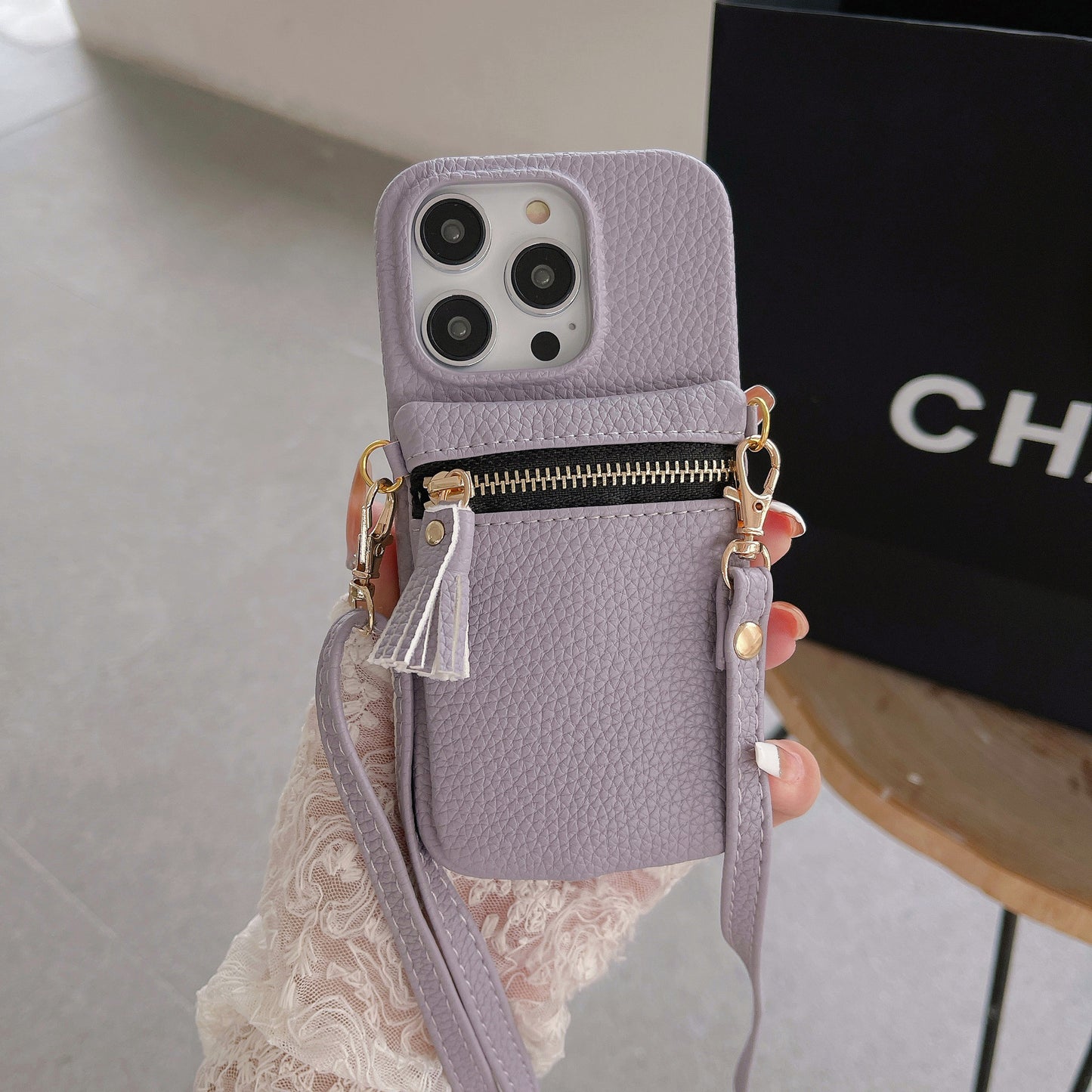 Crossbody Wallet Phone Case with Card Holder, Phone Strap Crossbody & Cell Phone Strap for iPhone