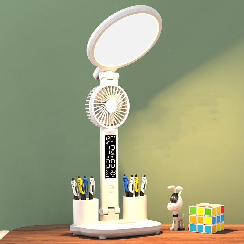 Battery-Powered Foldable Desk Lamp – Touch Control LED Light with Adjustable Brightness & Colors