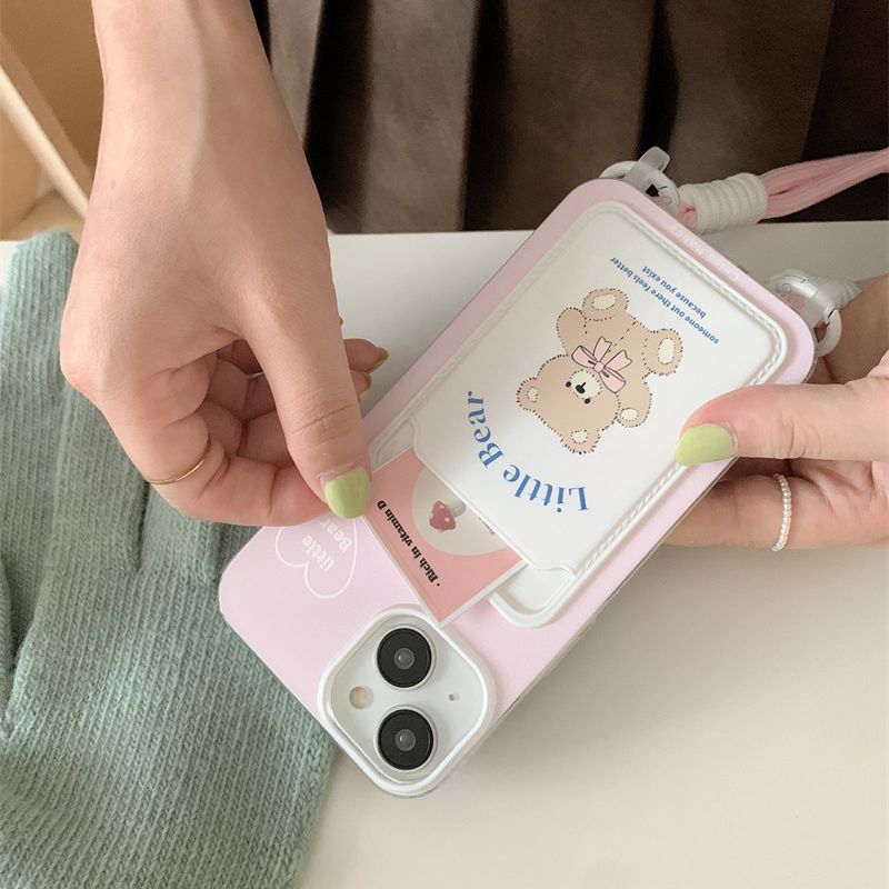 Card Holder Lanyard Phone Case Cartoon