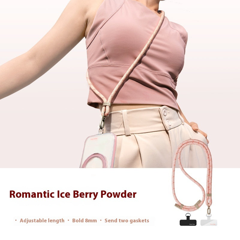 Crossbody Phone Lanyard with Zinc Alloy Hardware – Adjustable Universal Strap