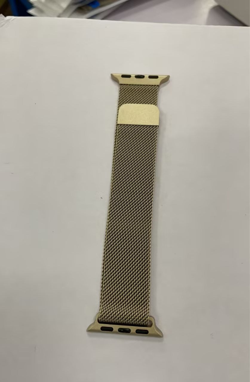 Stainless steel mesh bracelet with Milanese loop metal watch strap for Apple Watch 38/40/42/44mm