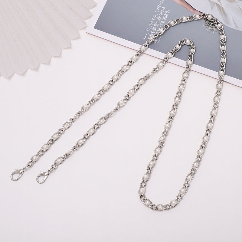 New Pearl Chain Diy Phone Case Ornament Bag Shoulder Strap Crossbody