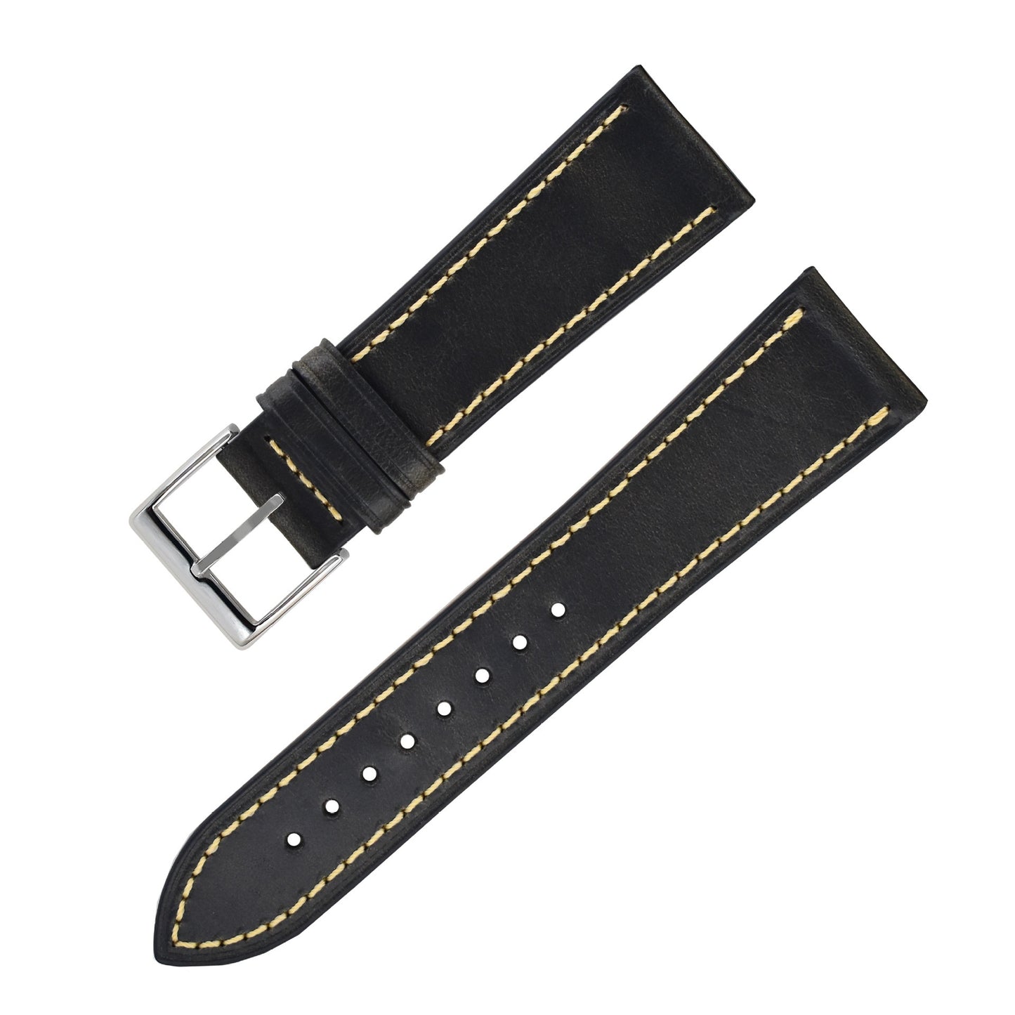 Soft Premium Leather Watch Strap – Sleek, Classy Design (20mm / 22mm / 24mm)