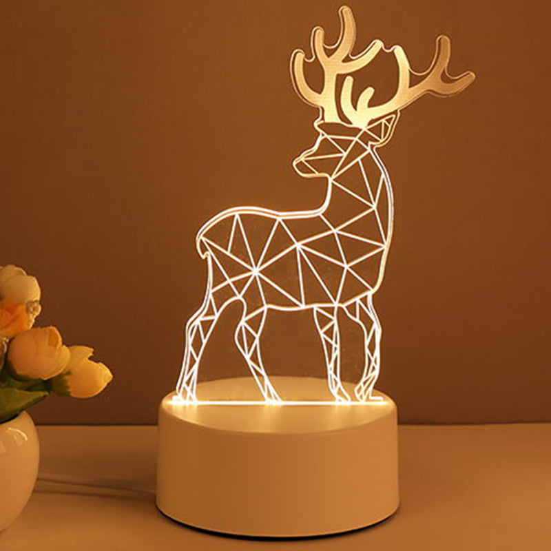 Creative LED light as a clip on desk lamp alternative or bedside option