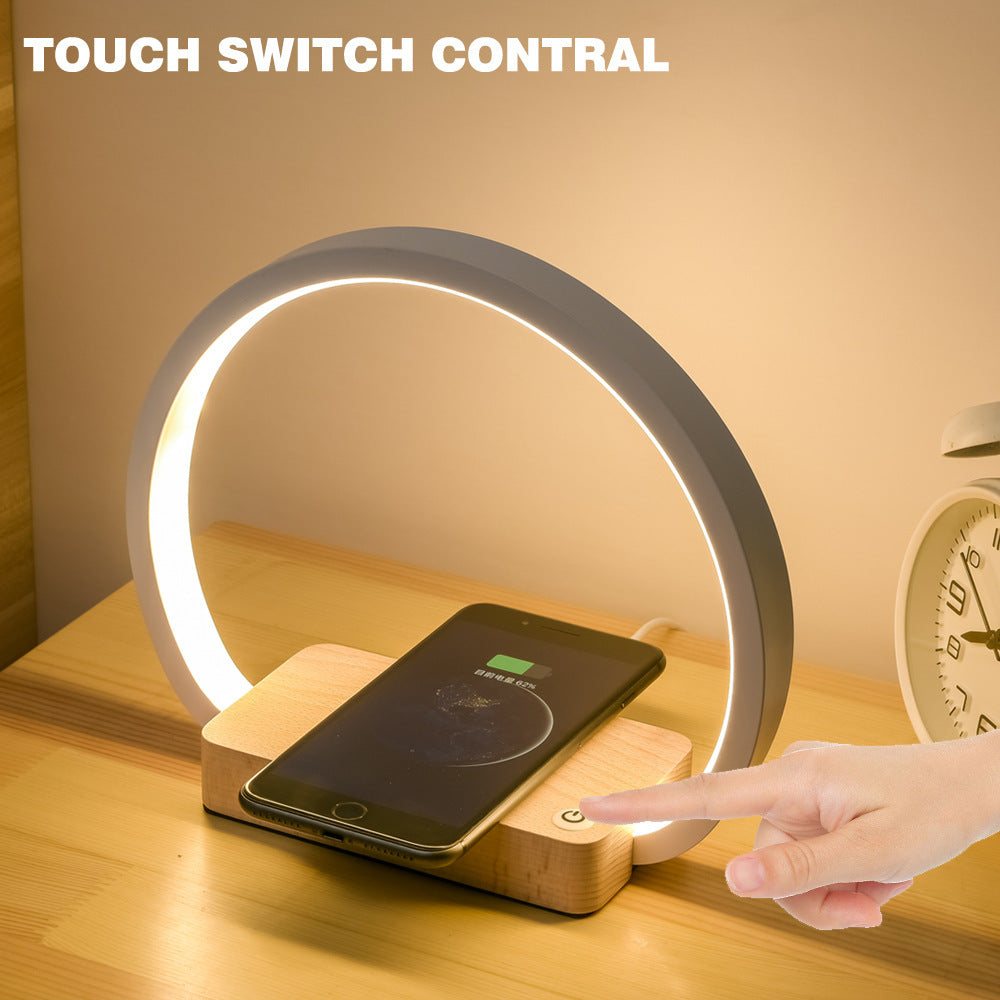 Cordless table lamp for bedside and study use.