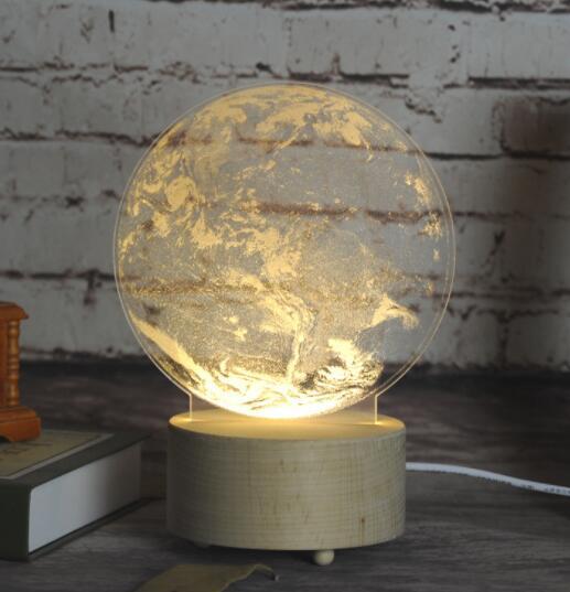 Cordless table lamp used as stylish home decor and bedside light