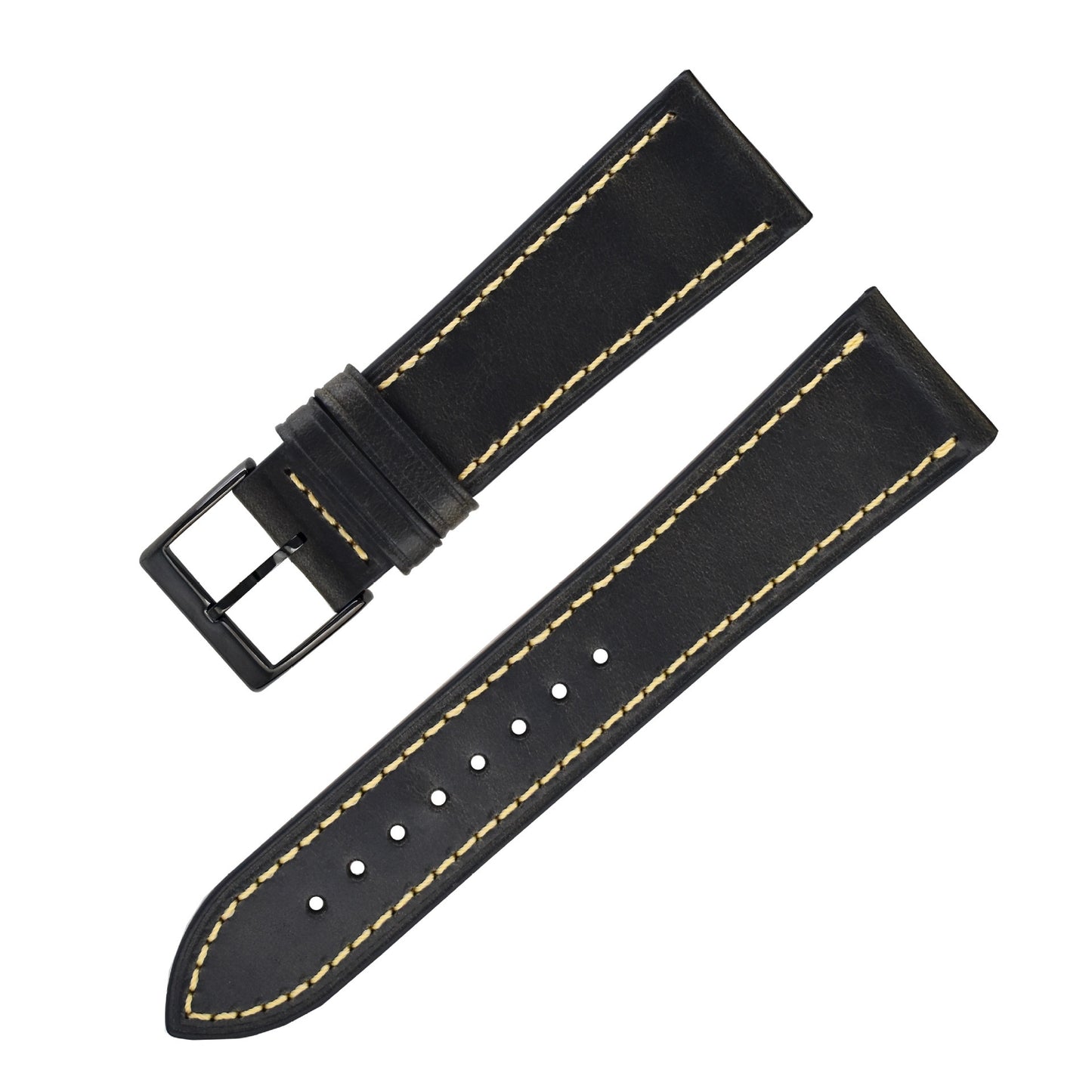 Soft Premium Leather Watch Strap – Sleek, Classy Design (20mm / 22mm / 24mm)