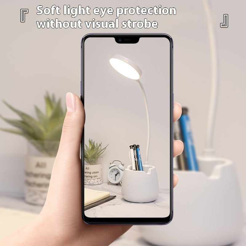 Desk Lamp Learning Eye Protection LED Rechargeable Plug-in Bedside Lamp