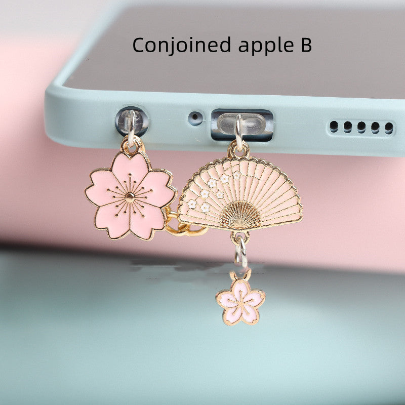 Decorative dust plug to protect iPhone Type-C port