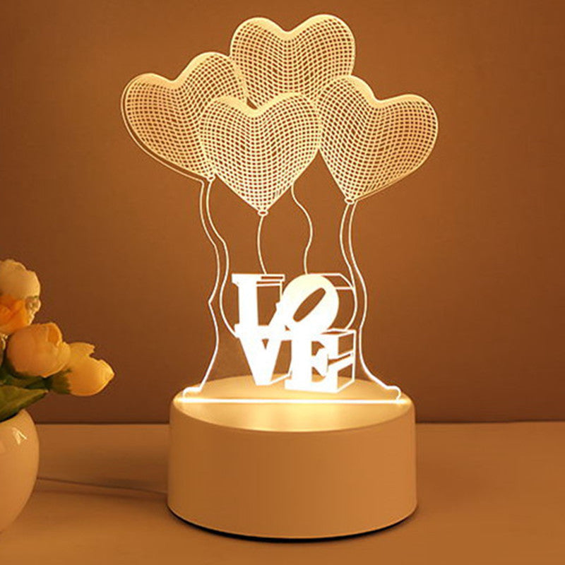 Modern desk lamp with USB port powered acrylic panel design